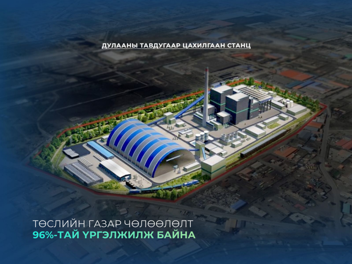 “Дулааны тавдугаар цахилгаан станц” төслийн газар чөлөөлөлтийн явц 96 хувьтай байна