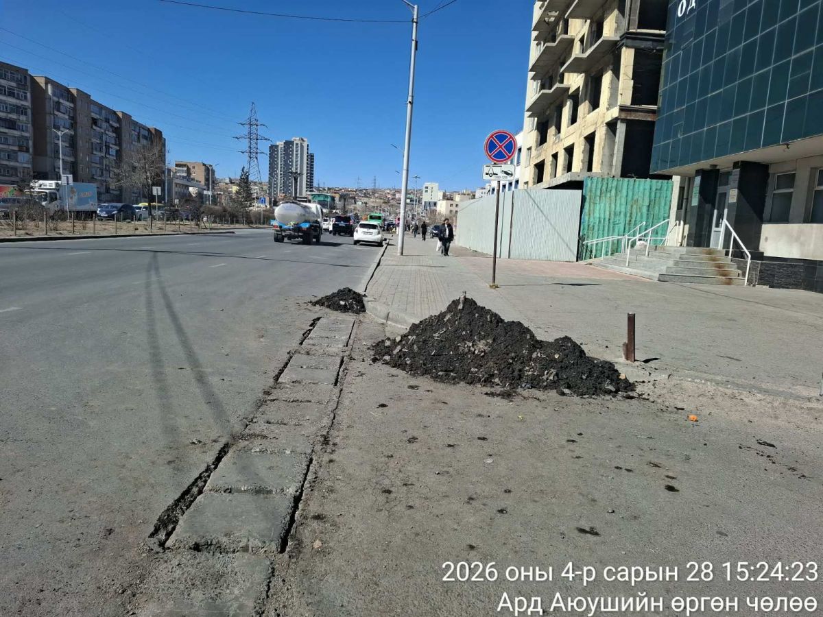 Нийслэлийн хэмжээнд борооны ус зайлуулах шугамыг өдөр бүр цэвэрлэж байна