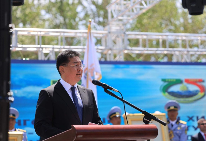 Монгол Улсын Ерөнхийлөгч У.Хүрэлсүх Баруун хилийн зэвсэгт тулгаралт дууссаны 75 жилийн ойн баярын ёслолд оролцлоо