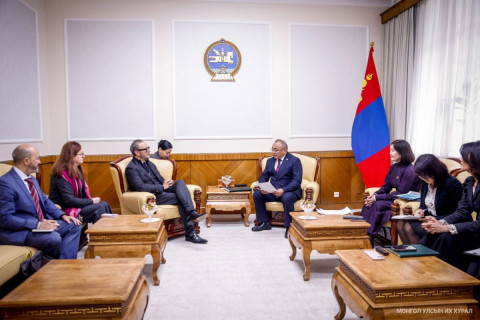 БОХХАА-н байнгын хорооны дарга Б.Бейсен Цөлжилттэй тэмцэх тухай НҮБ-ын конвенцын Нарийн бичгийн газрын төлөөлөгчдийг хүлээн авч уулзав