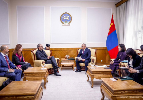 БОХХАА-н байнгын хорооны дарга Б.Бейсен Цөлжилттэй тэмцэх тухай НҮБ-ын конвенцын Нарийн бичгийн газрын төлөөлөгчдийг хүлээн авч уулзав