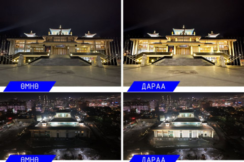 Гандантэгчэнлин хийдийн гэрэлтүүлгийн ажил 90 хувьтай үргэлжилж байна