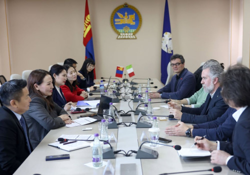 БНИУ-ын Тэргүүний архитектор Лука Бертаччи тэргүүтэй төлөөлөгчдийг хүлээн авч уулзлаа