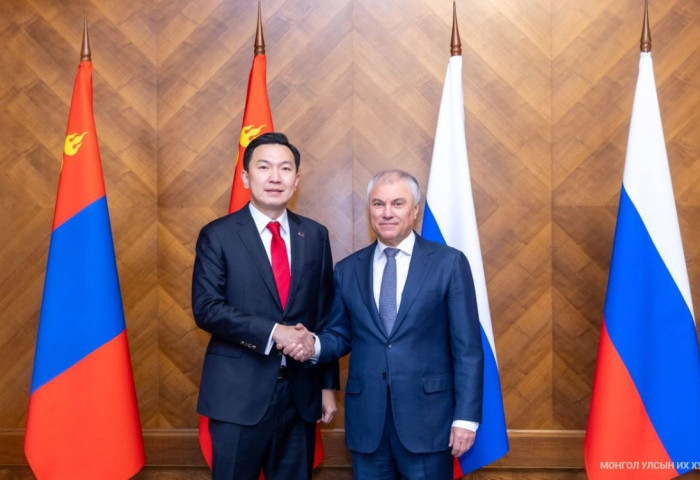 Улсын Их Хурлын дарга Н.Учрал, ОХУ-ын Холбооны Хурлын Төрийн Думын дарга В.В.Володин нар албан ёсны хэлэлцээ хийлээ