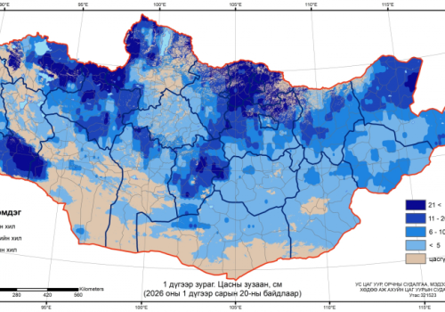 Нутгийн 70 орчим хувь нь цастай байна