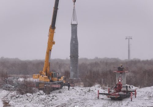 Дүүжин замын тээвэр төслийн 19 тулгуур баганыг бүрэн суурилуулж дууслаа