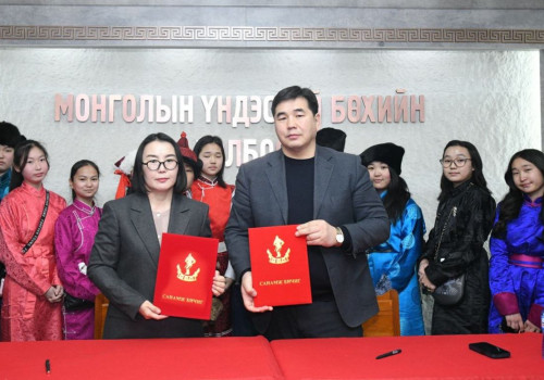 МҮБХ, НЗДТГ хүүхэд, залуучуудад үндэсний бөхийг таниулах, сурталчлах чиглэлээр санамж бичиг байгууллаа