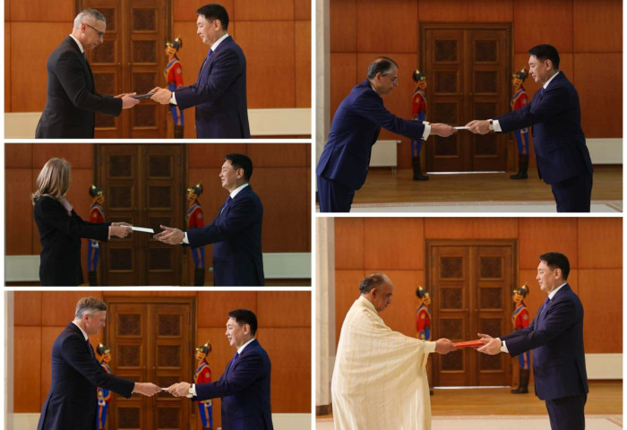 Хавсран суух Элчин сайд нар Итгэмжлэх жуух бичгээ өргөн барилаа