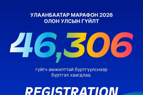 “Улаанбаатар марафон-2026”-д 46306 хүн бүртгүүллээ