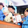 Үндэсний их баяр наадмын хүчит бөхийн барилдаанд Баярсайханы Орхонбаяр түрүүлж, Улсын даян аварга цол хүртлээ