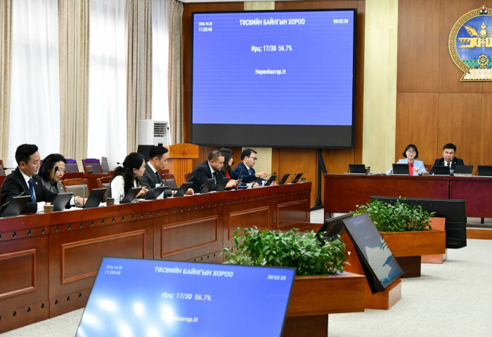 ТБХ: Байнгын хорооны тогтоолын төслийг баталж, Монгол Улсын 2027 оны төсвийн тухай хуулийн төсөлтэй хамт өргөн мэдүүлсэн хууль, тогтоолын төслийг хэлэлцэхийг дэмжлээ