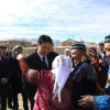Ерөнхийлөгч У.Хүрэлсүх Баян-Өлгий аймгийн иргэн Т.Даргерын гэрт зочиллоо
